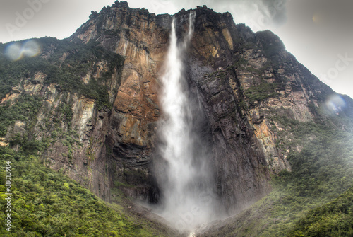 Angel s Falls at the national park of Canaima in Venezuela  