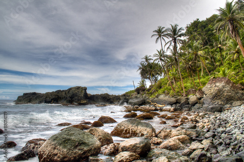 Rocks at the coast of Capurgana, Colombia
 photo