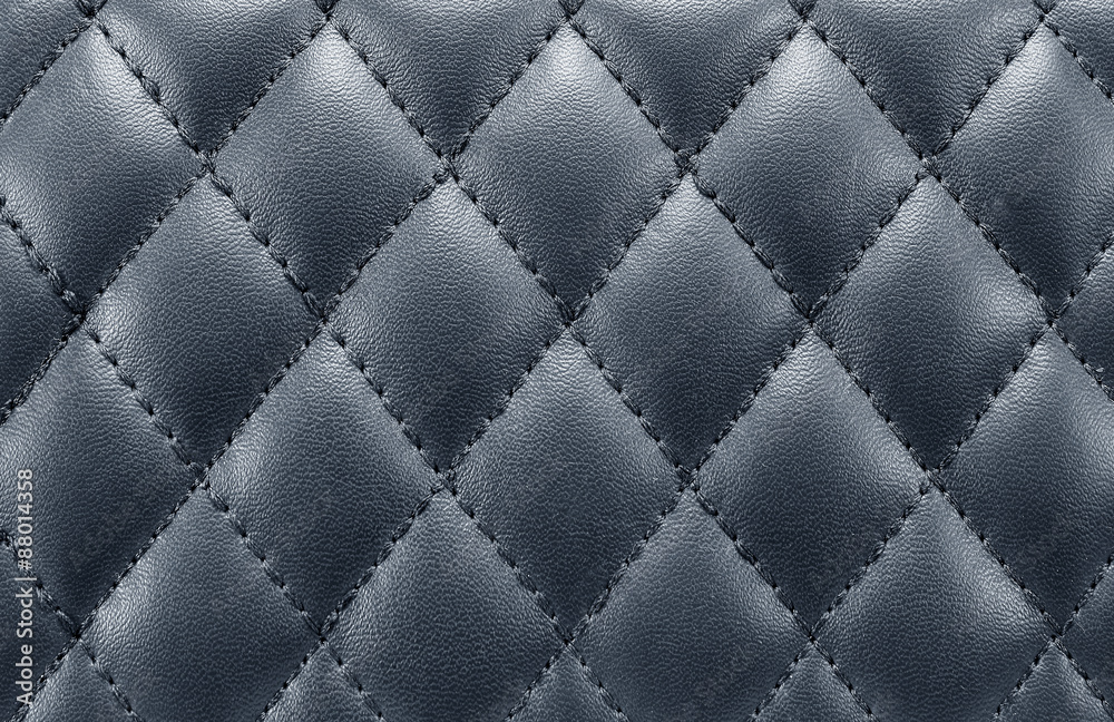 Fototapeta premium black leather background with stitching