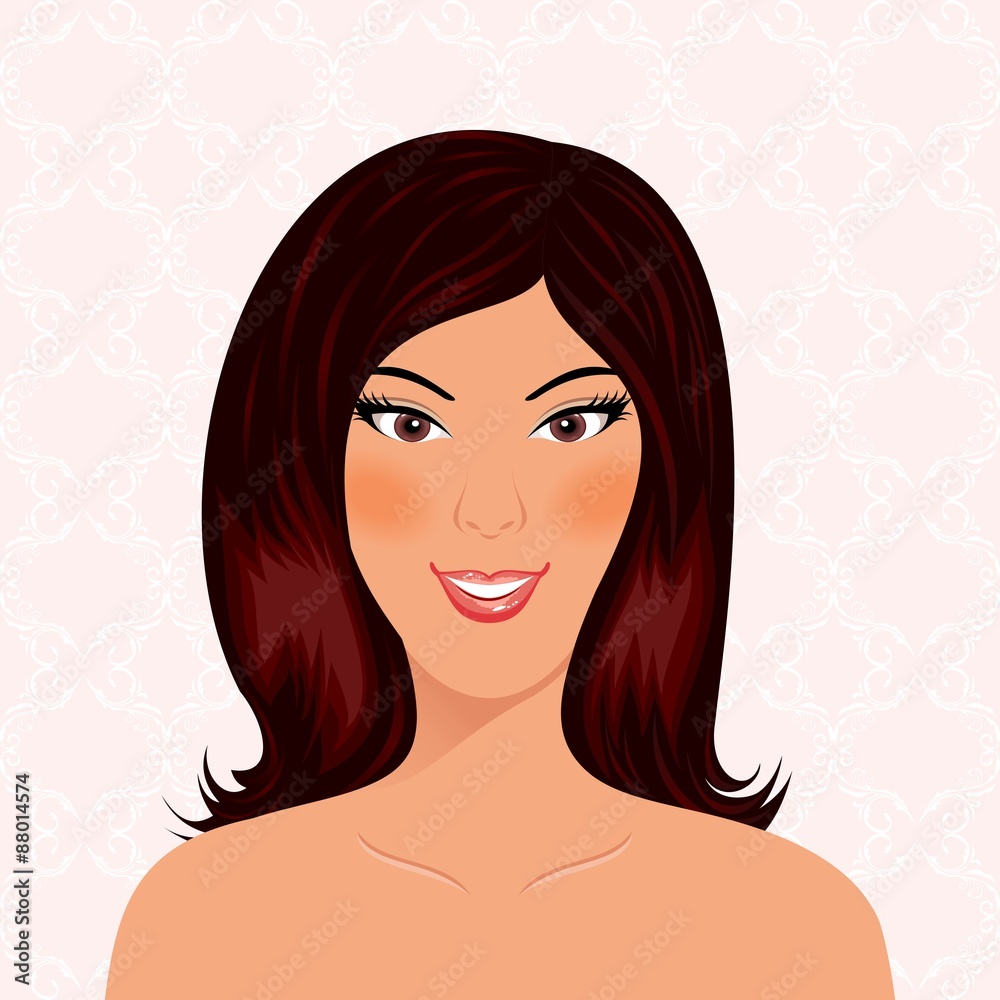 portrait beautiful smiling girl isolated portrait beautiful smiling girl isolated