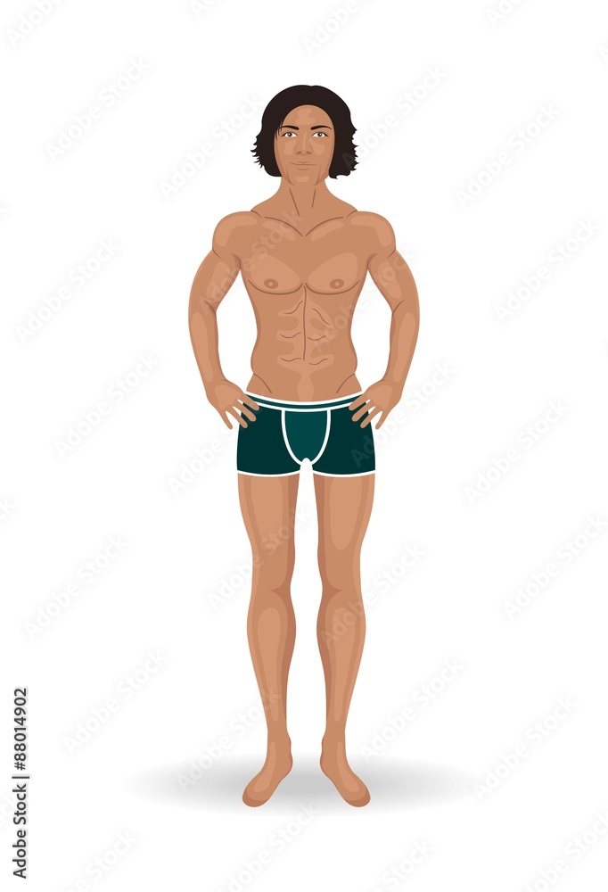 Fototapeta premium sexy man isolated