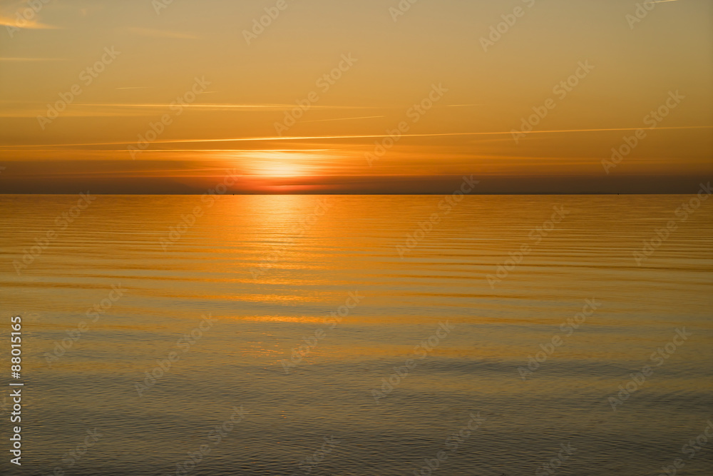 Fototapeta premium Sonnenuntergang an der Ostsee