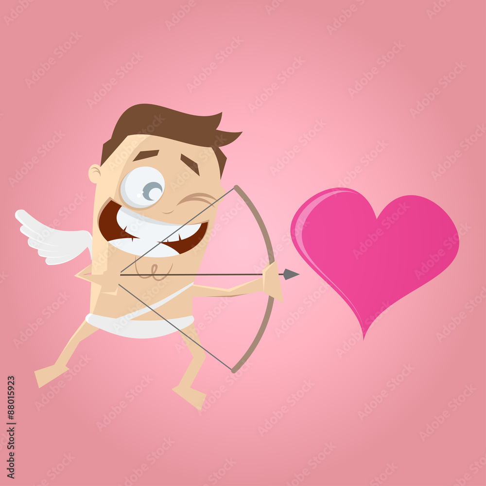 Obraz premium liebe amor pfeil bogen herz romantisch