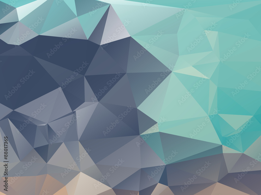 Retro Color Background Triangular Shape