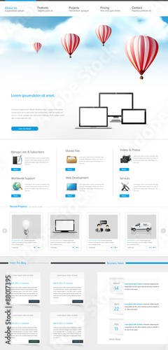Website Template Design Vector Epsa 10