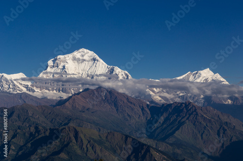 Himalayan mountains at sunrise © matiplanas