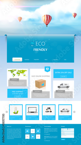 Website Template Design Vector Epsa 10