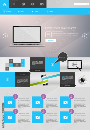 Website Template Design Vector Epsa 10