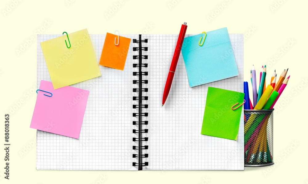 Notebook, page, paper. Notebook, page, paper.