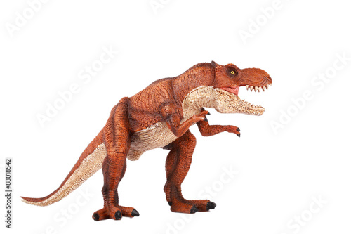 Dinosaur Toy Tyrannosaurus Rex at white background
