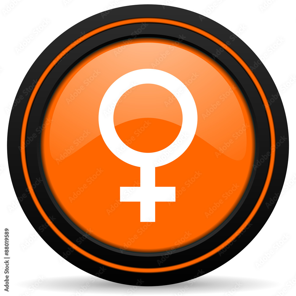 female orange icon female gender sign female orange icon female gender sign