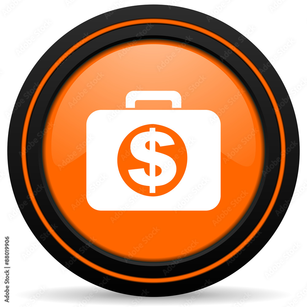 financial orange icon