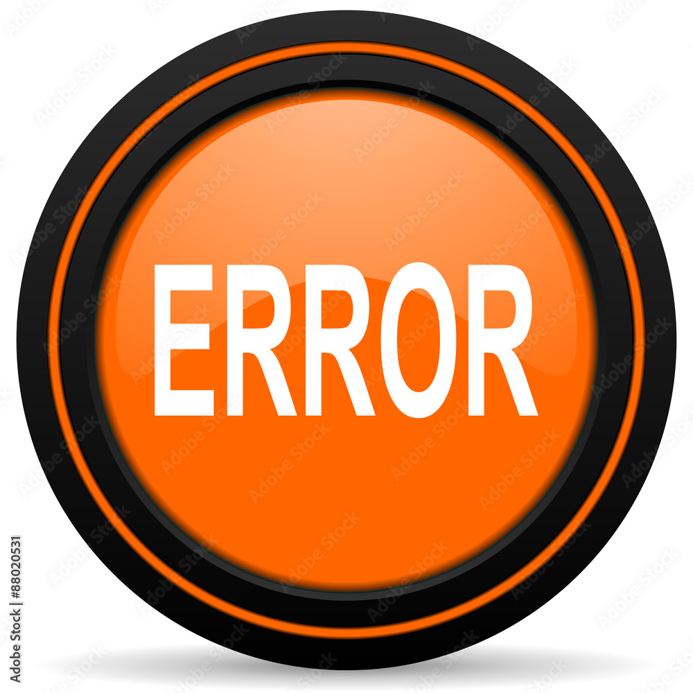 error orange icon