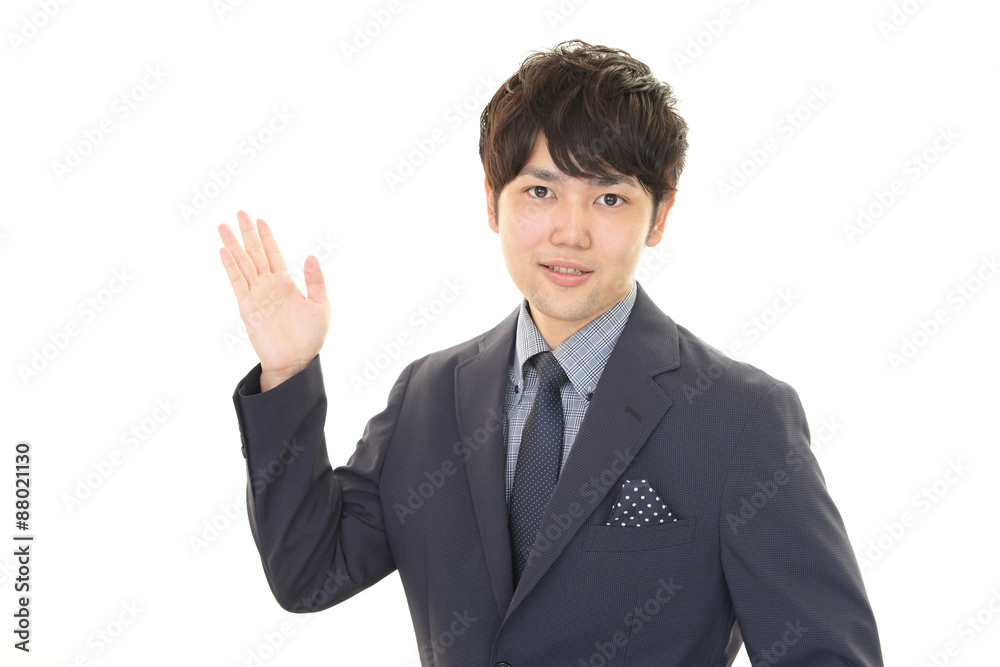 笑顔のビジネスマン 笑顔のビジネスマン