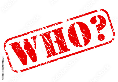 Who red stamp text