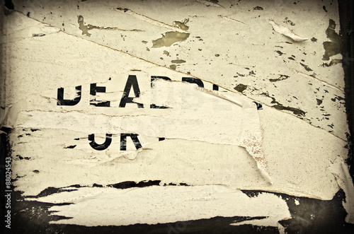 The old fragmentary poster