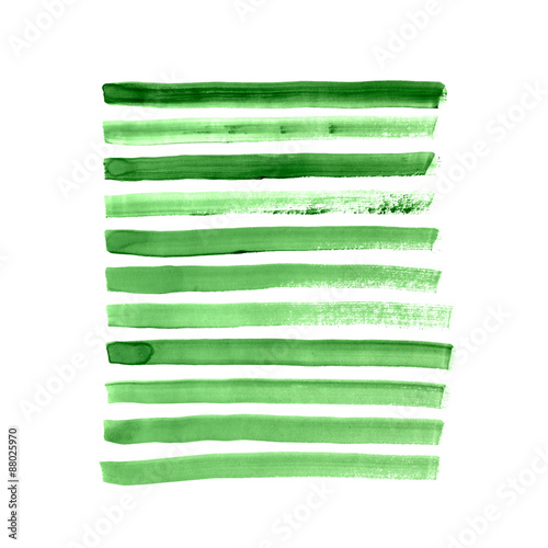 green brush strokes collection