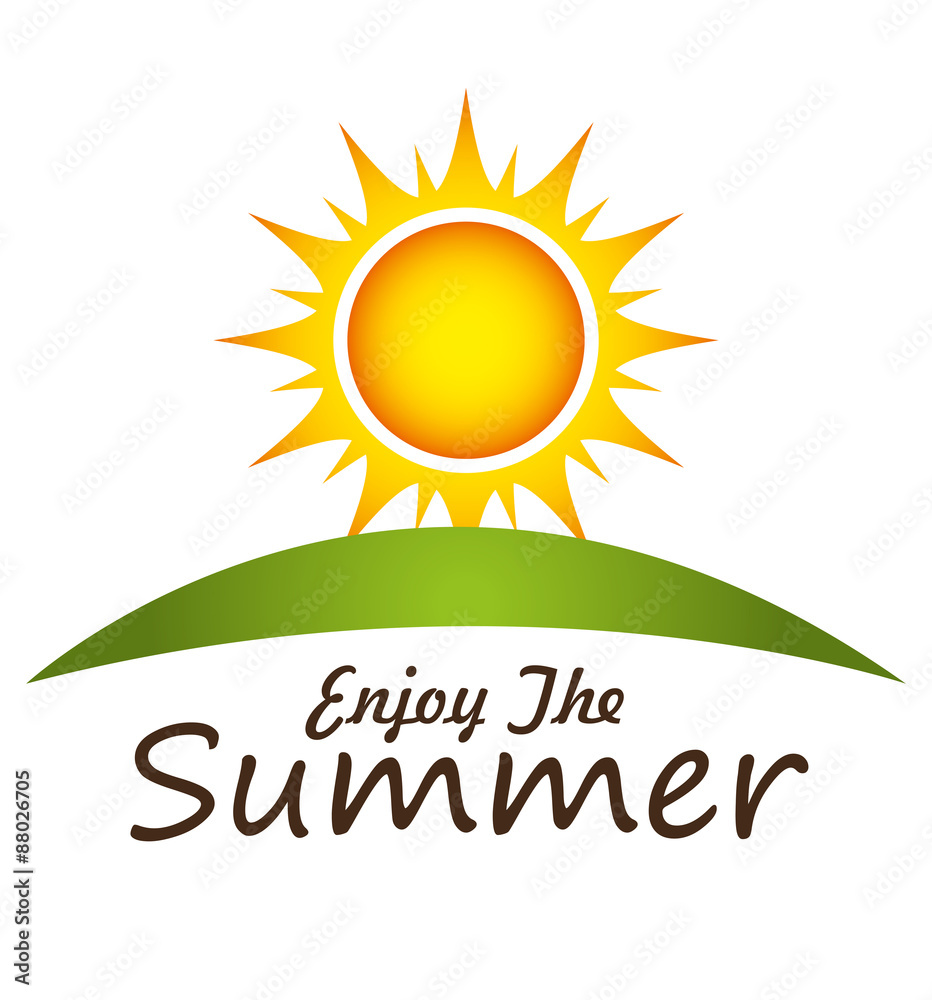 Fototapeta premium Sun and summer design.