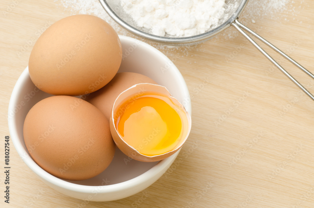Egg yolk in the bowl,food ingredient Egg yolk in the bowl,food ingredient