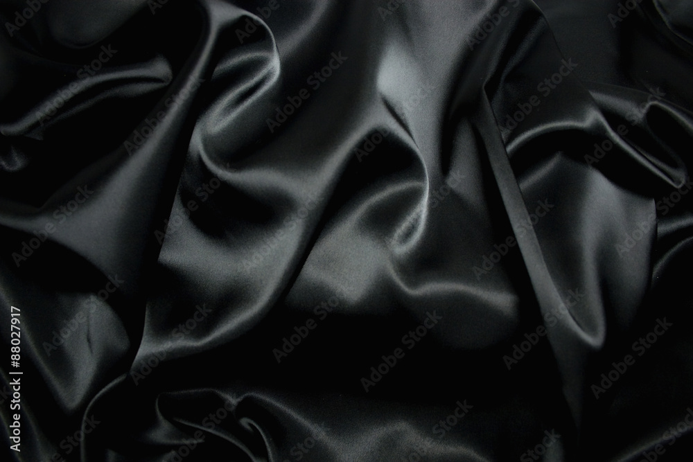 Fototapeta premium texture of a black silk