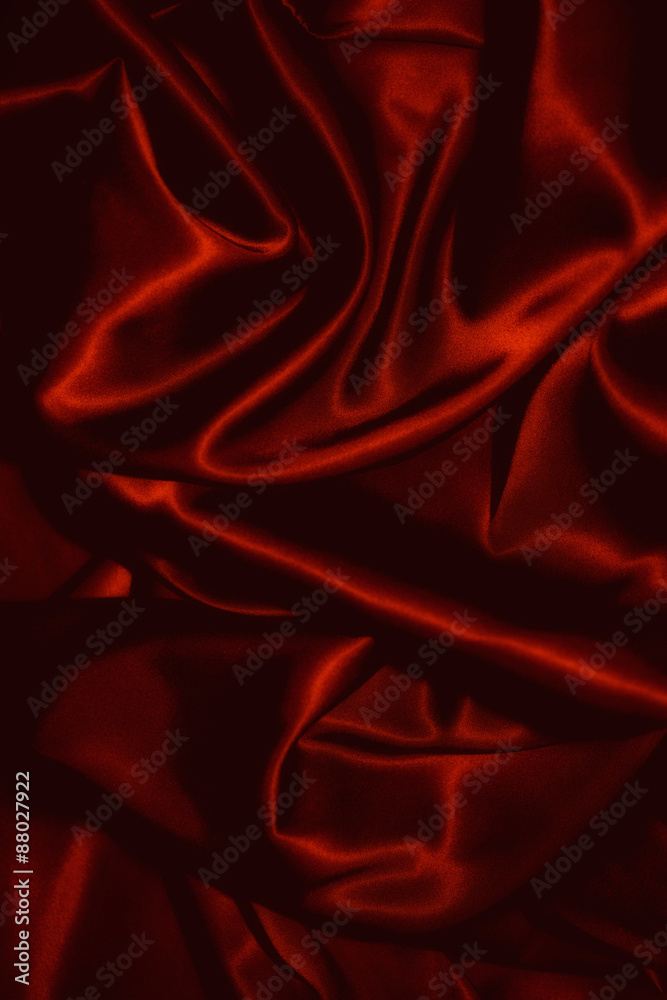 Fototapeta premium texture of a black silkcloth red satin silk