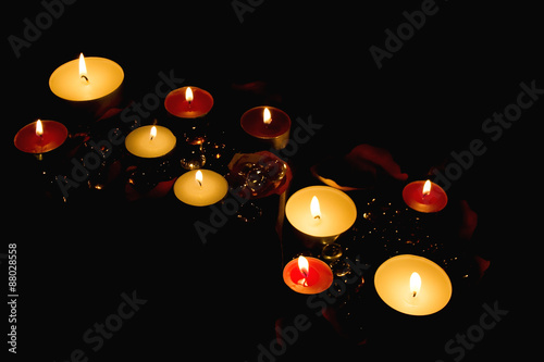 lighted decorative candle