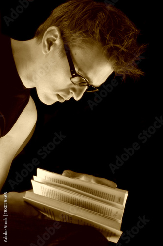 A Student With A Book photo