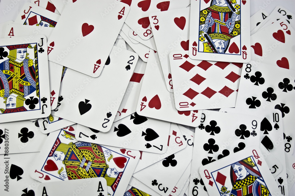 Background from playing cards Background from playing cards