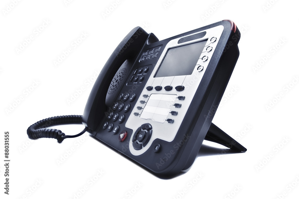 Fototapeta premium black phone closeup