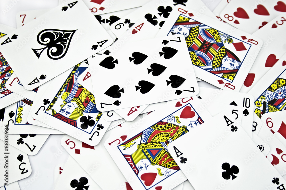 Background from playing cards Background from playing cards