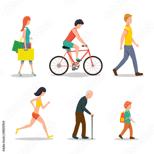 People on street