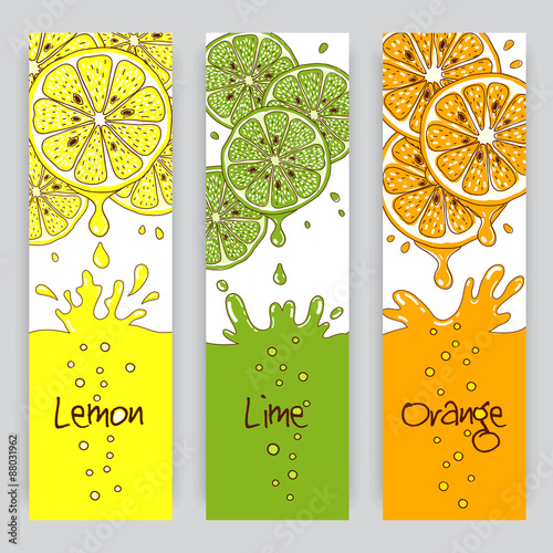 Citrus fruit banners