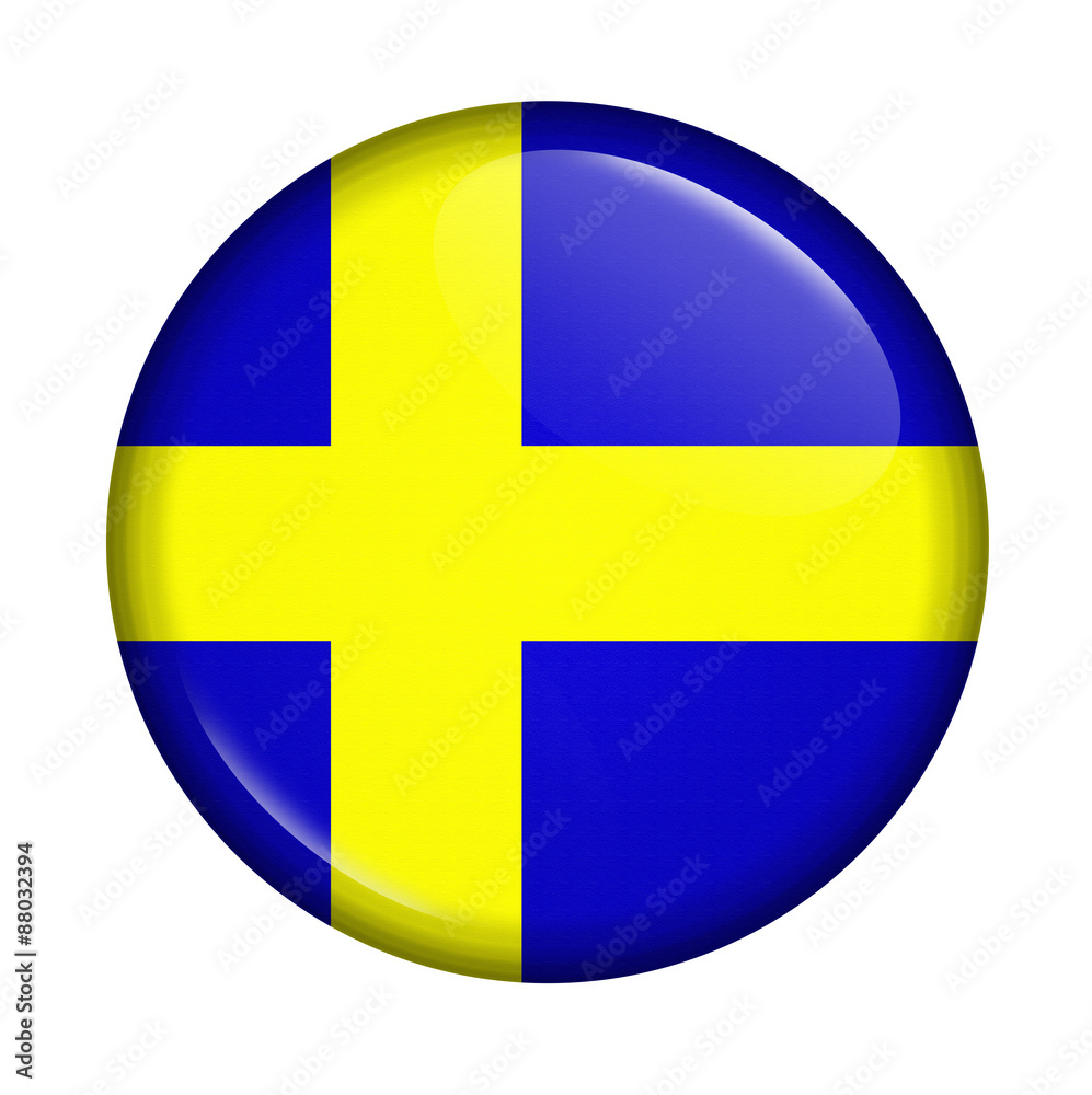 cicon with flag of Sweden isolated cicon with flag of Sweden isolated