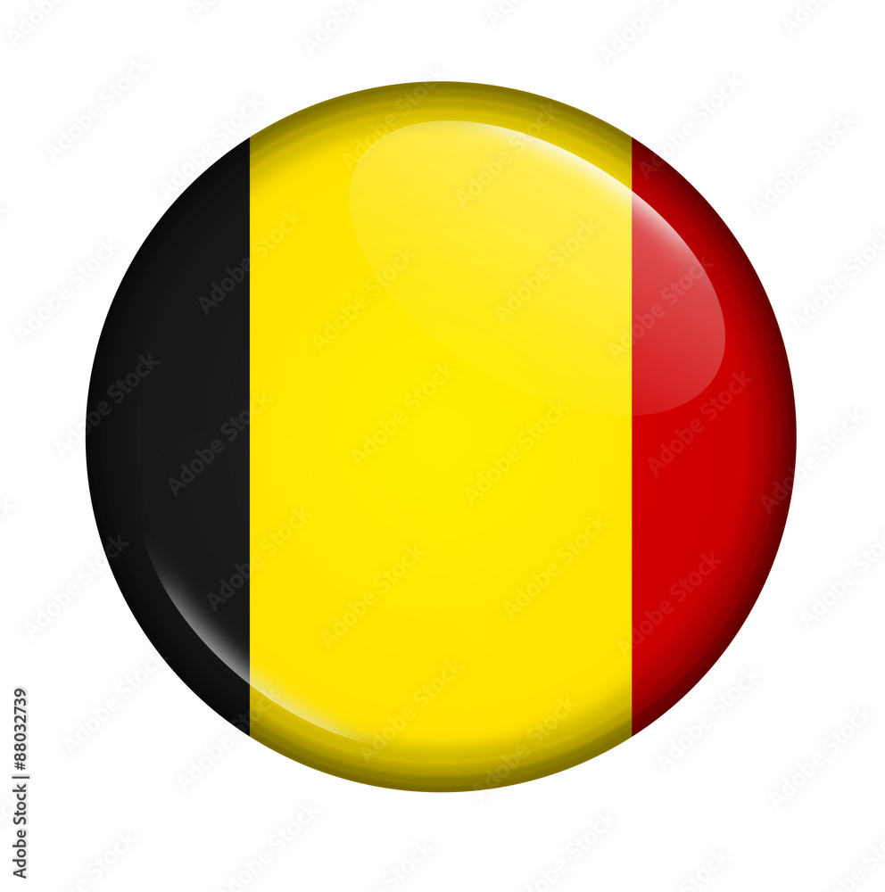 Fototapeta premium icon with the flag of Belgium