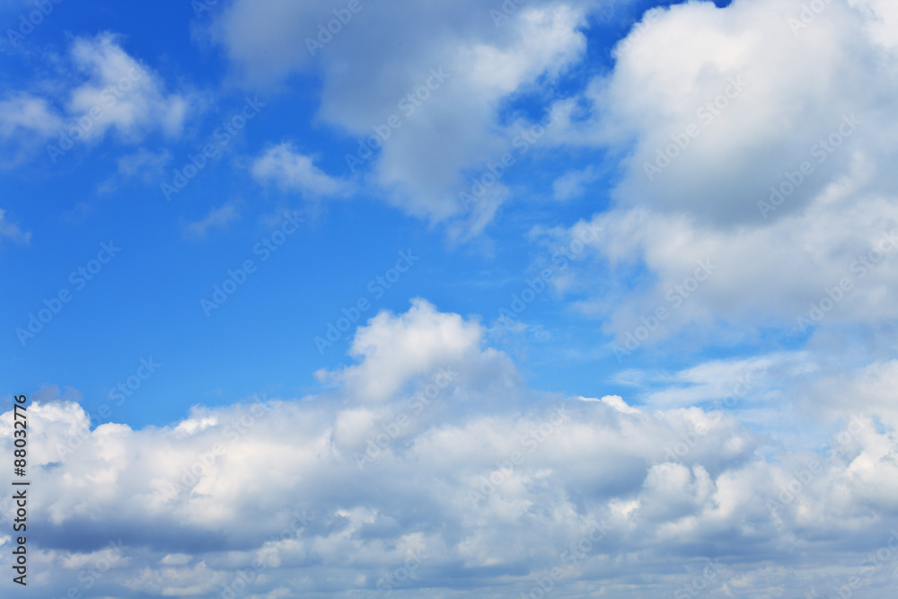 blue sky with clouds