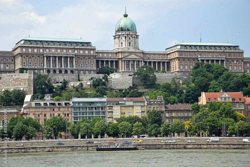 The royal palace of Budapest, Hungary