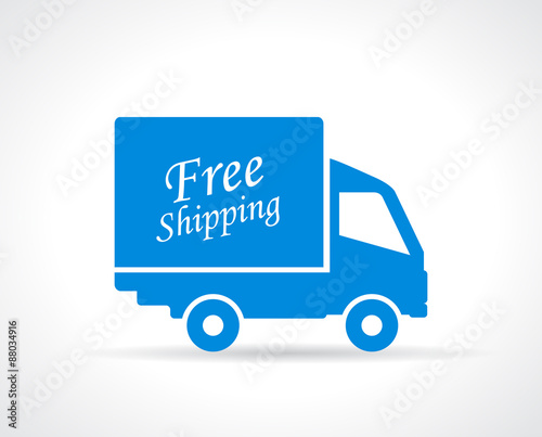 Free shipping truck icon