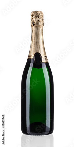 Fényképezés Green champagne bottle
