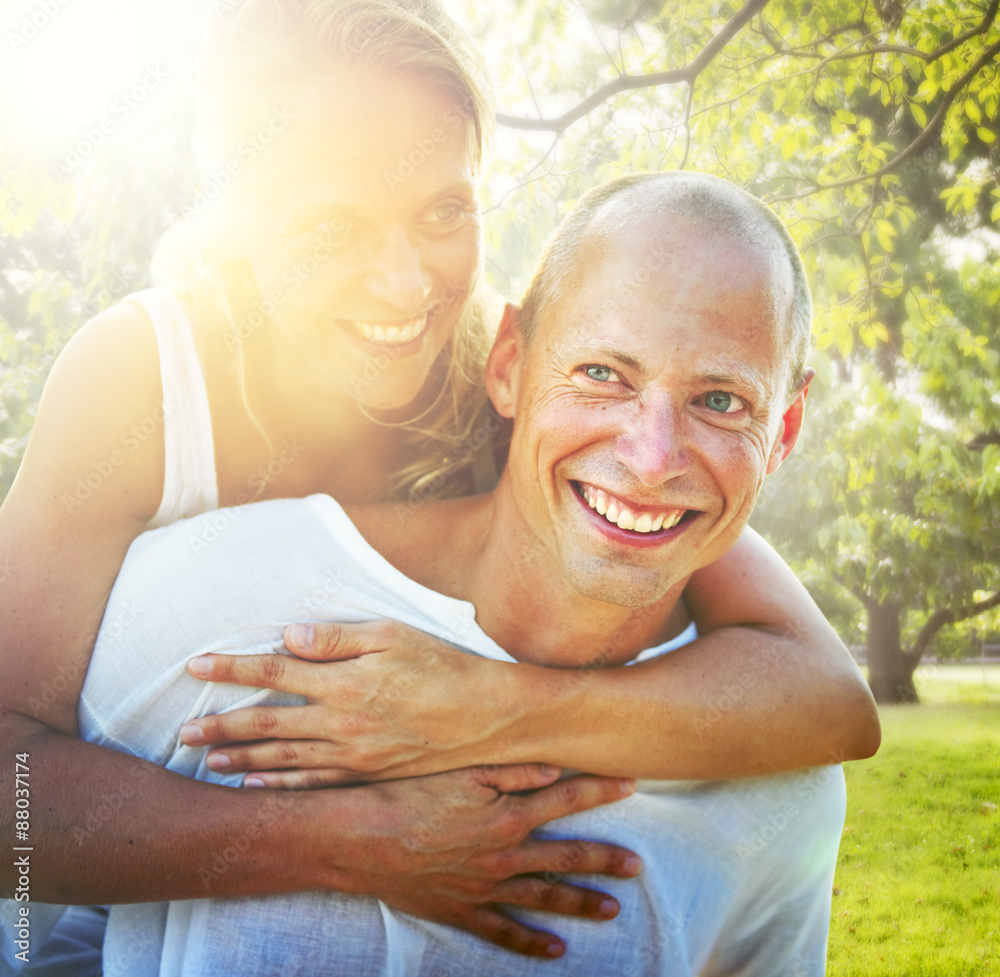 Couple Bonding Romance Holiday Concept Couple Bonding Romance Holiday Concept