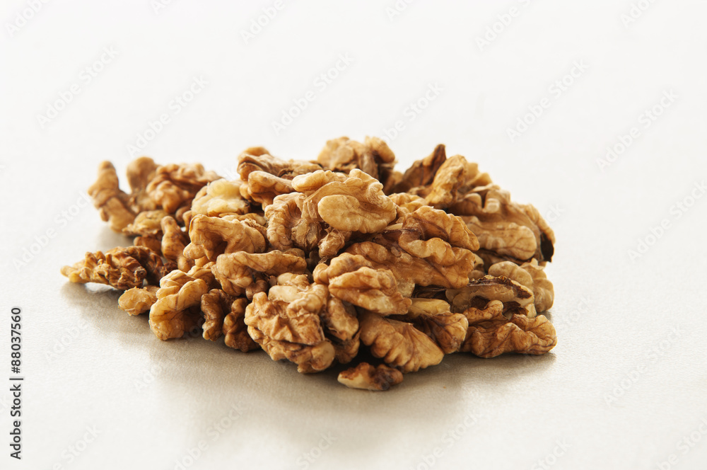Walnuts isolated on white background. Walnuts isolated on white background.