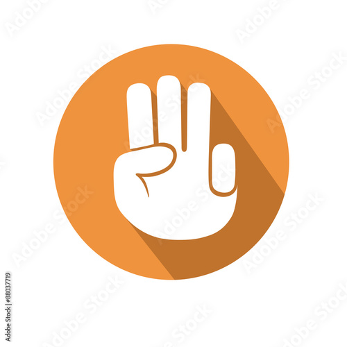 Three fingers gesture
