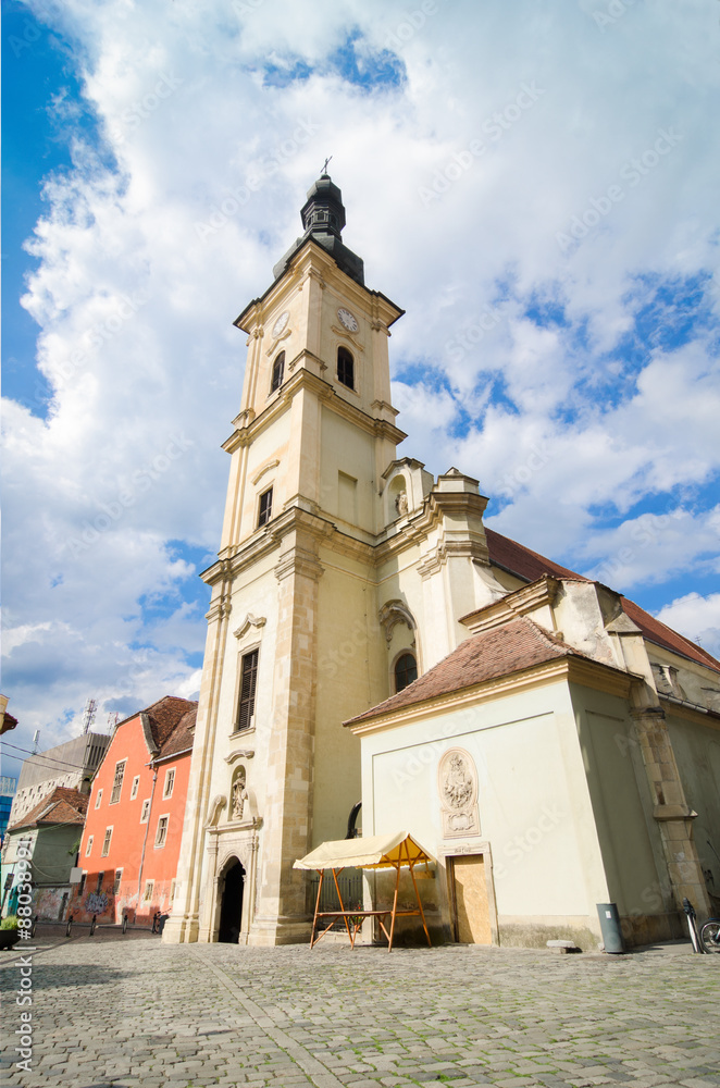 Obraz premium Franciscan Church in Cluj-Napoca, Transylvania region of Romania