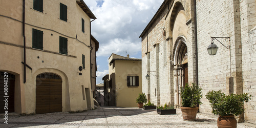 Medieval architecture and nature in Umbria region, Italy