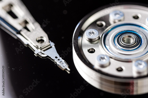 HDD Harddisk internals closeup datadisk photo