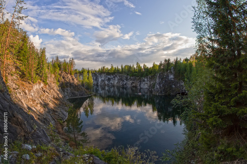 Landscape in Karelia in summer
