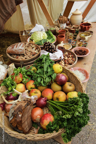 medieval table