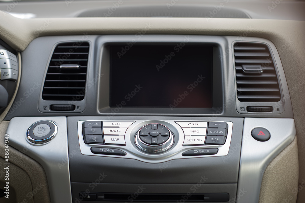 Console panel of the car