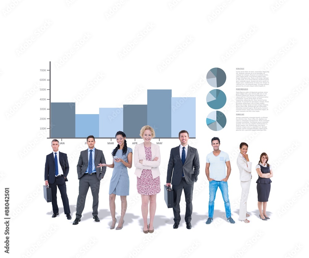 Composite image of business team Composite image of business team