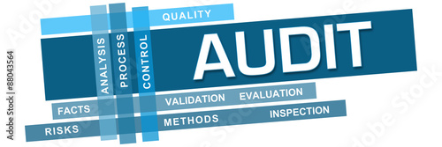 Audit Blue Stripes Keywords  photo