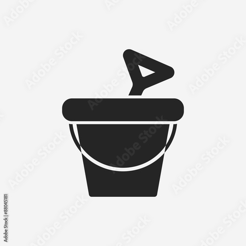sand bucket icon